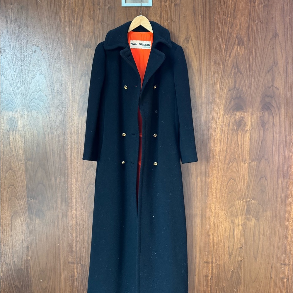 Vintage Nan Duskin Long Wool Maxi Coat.